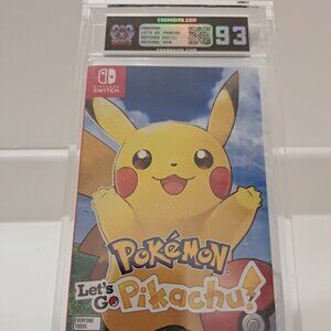 Brand New Sealed Nintendo Switch Pokemon Let's Go Pikachu Graded ESG 93